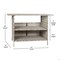 Flash Furniture Marco Indoor/Outdoor Patio Wicker Rattan Bar Counter Table w/2 Shelves, Gray LTS-0165-GY-GG - alternate 2